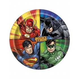 Assiettes gouter anniversaire Justice League