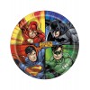 8 Assiettes en carton Justice League 23 cm