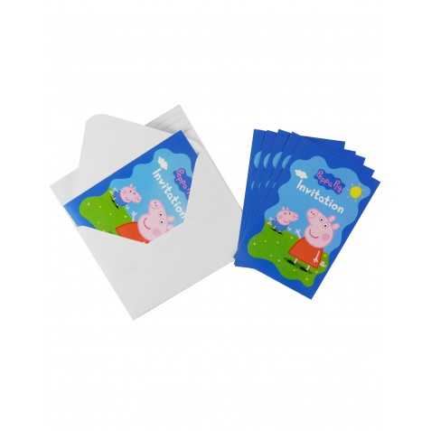 Cartes D Invitation Gouter D Anniversaire Peppa Pig Monsieur Paillettes
