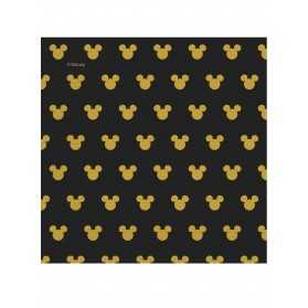 20 Serviettes en papier Mickey Gold 33 x 33 cm