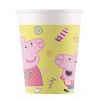 8 Gobelets en carton Peppa Pig 200 ml