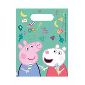 6 Sacs cadeaux Peppa Pig