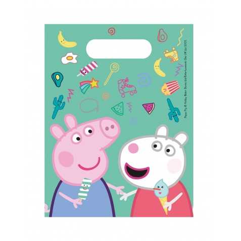 6 Sacs cadeaux Peppa Pig