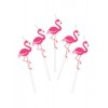 5 Bougies sur pics flamingo party 3 cm