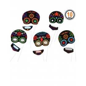 10 accessoires photobooth dia de los muertos