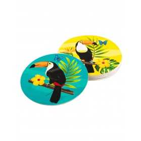 Dessous de verre en carton Toucan