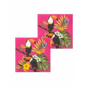 Serviettes en papier visuel Toucan