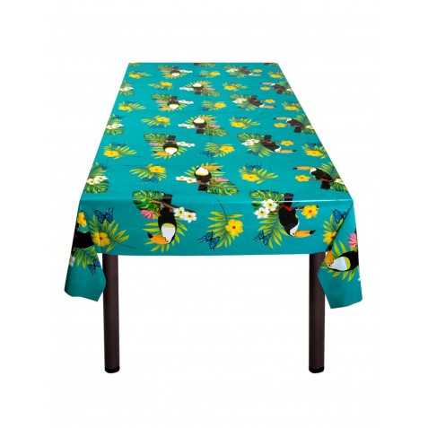 Nappe en plastique toucan 130 x 180 cm