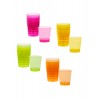 20 Verres shots en plastique multicolores