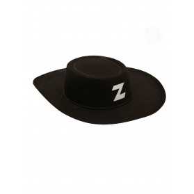 Chapeau déguisement Zorro pas cher avec un Z