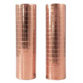 2 Rouleaux de serpentins rose gold 4 m