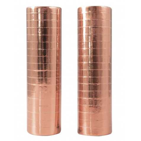 2 Rouleaux de serpentins rose gold 4 m