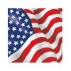 16 Serviettes en papier drapeau USA 33 x 33 cm