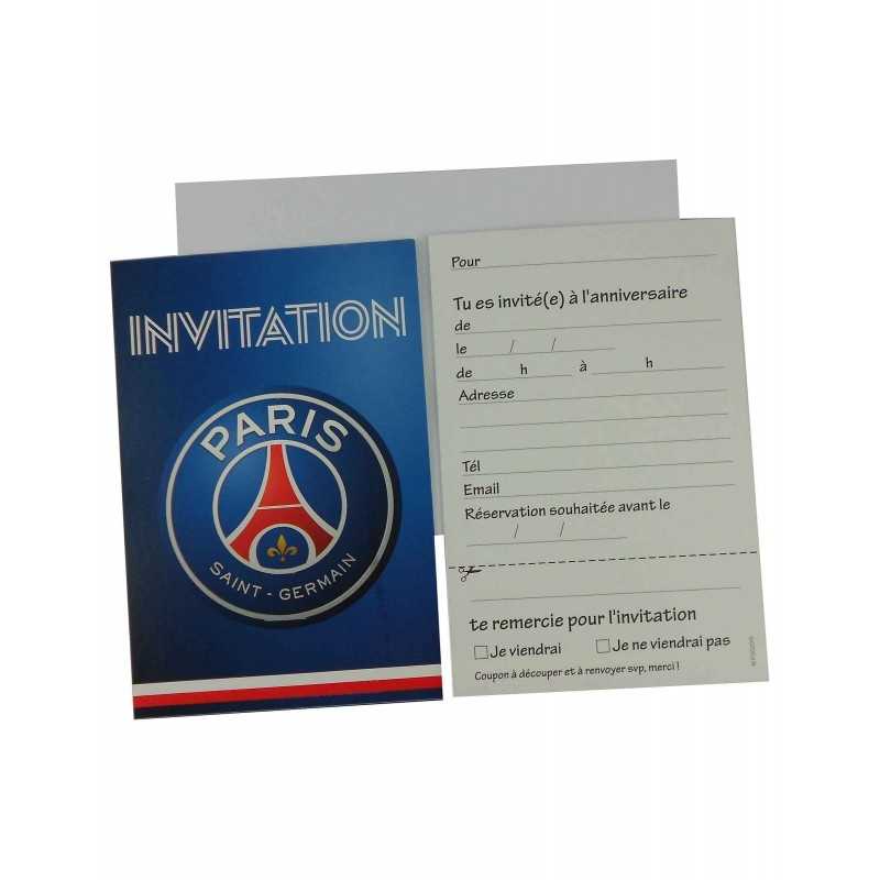 Cartes invitation anniversaire PSG / Paris Saint Germain