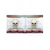 2 Taies d'oreiller squelette 53 x 81 cm Halloween
