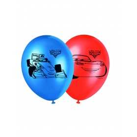 8 Ballons latex Cars