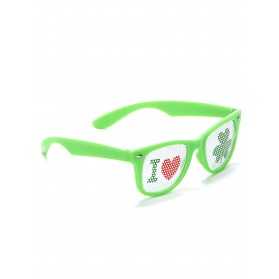 Lunettes vertes Saint-Patrick plastique adulte