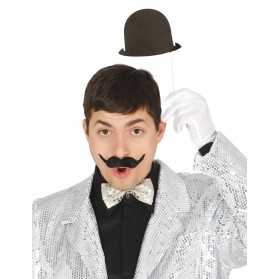 6 Chapeaux melons noirs pour photobooth