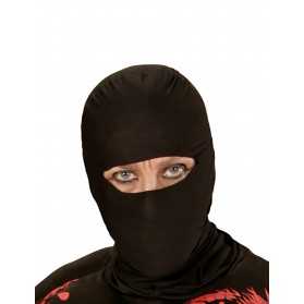 Cagoule ninja noire adulte