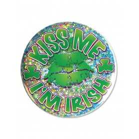 Badge Kiss me I'm Irish Saint Patrick