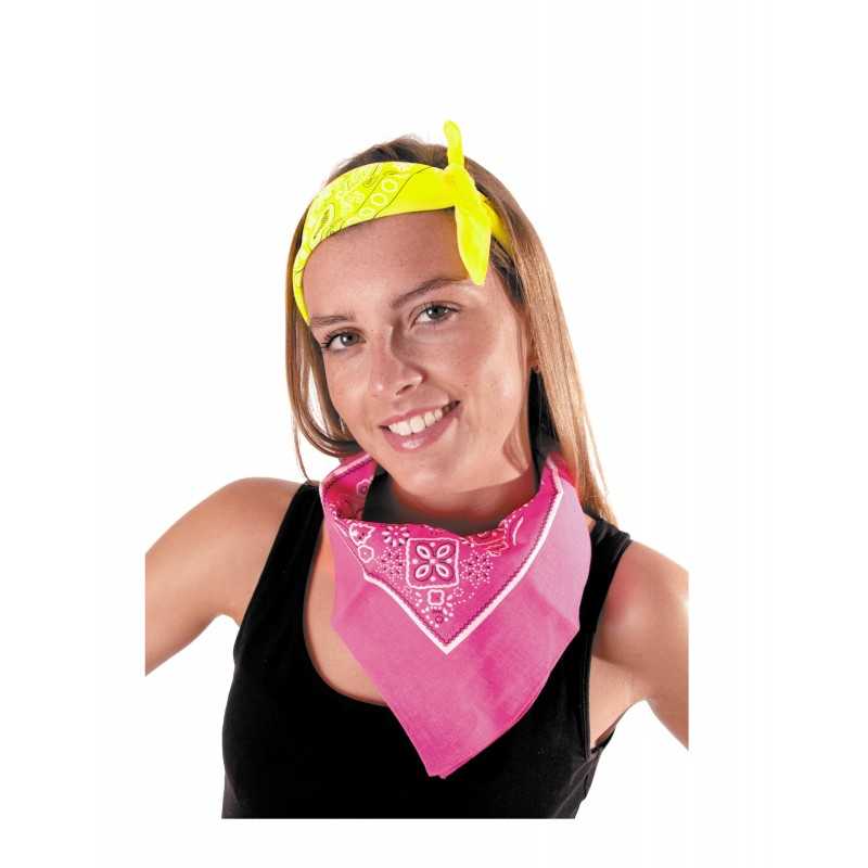 Bandana jaune fluo adulte : Deguise-toi, achat de Accessoires