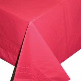 Nappe en papier rouge rectangulaire