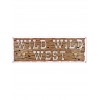 Bannière en plastique Wild Wild West 1,5 m x 53,3 cm
