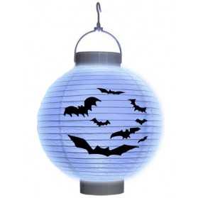 Lanterne à  led chauve-souris papier Halloween