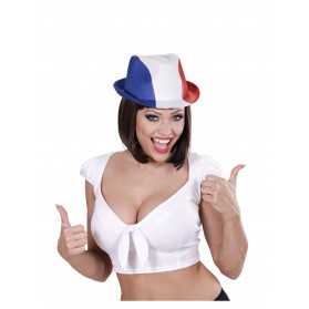Chapeau bleu blanc rouge supporter