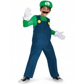 Déguisement Luigi personnage super mario bros casquette verte