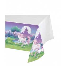 Nappe en plastique Licorne magique 130 x 260 cm