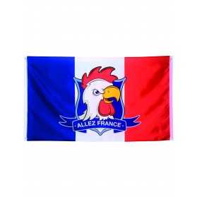 Drapeau supporter Allez France 90 X 150 cm