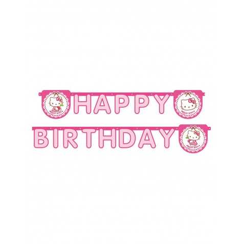1 Guirlande Happy Birthday Hello Kitty 2 m