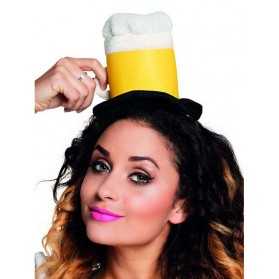Mini chapeau chope de bière adulte