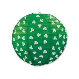 Lanterne papier motif Trèfles