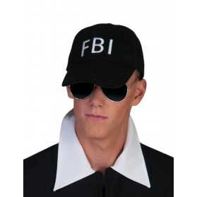 Casquette FBI noire adulte