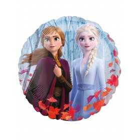 Ballon aluminium rond La Reine des Neiges 2 43 cm