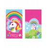 8 Invitations & enveloppes Licorne arc-en-ciel