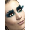 Faux cils à plumes turquoises de Danseuse Etoile