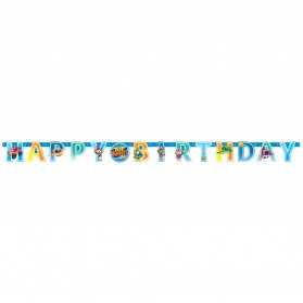 Guirlande lettres en papier Happy Birthday Top Wing 218 x 12 cm