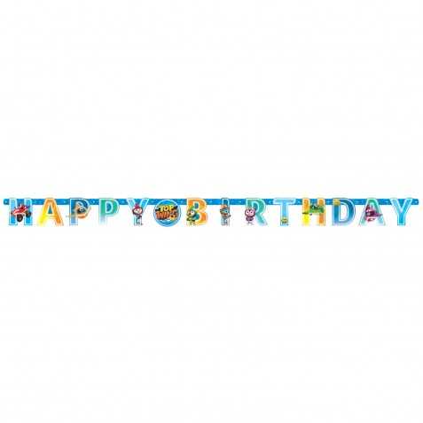 Guirlande lettres en papier Happy Birthday Top Wing 218 x 12 cm