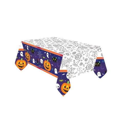 Nappe en papier Halloween Friends 1,2 x 1,8 m