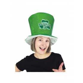 Haut de forme happy St Patrick Day vert adulte
