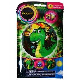 Ballon aluminium dragon LED IlloomsÂ® 50 cm