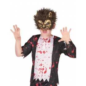 Masque en latex loup garou enfant