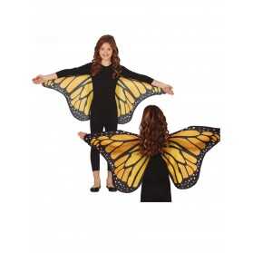 Ailes de papillon orange 110 x 50 cm enfant