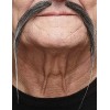 Moustache chinoise grise adulte
