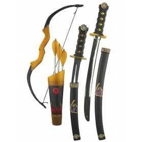 Kit accessoires armes et arc ninja enfant