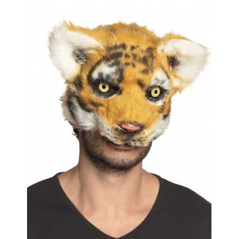 Masque tigre peluche adulte