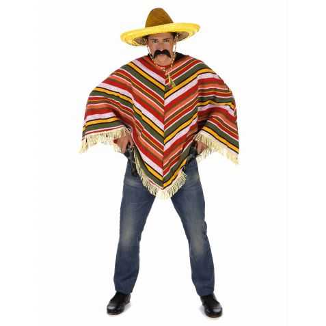 Poncho Mexicain coloré homme